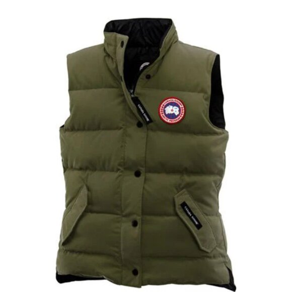 NWT Canada Goose Ladies Freestyle Vest In Military Green Quilted Down Filled - Picture 2 of 9